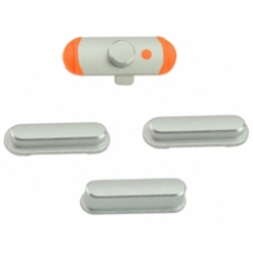 iPad Mini Power Volume Mute Switch Button Set Silver