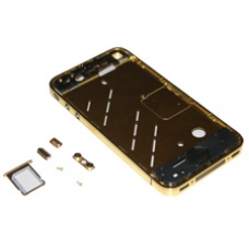 iPhone 4 Gold Centre / Middle Frame with Sim Tray & Buttons